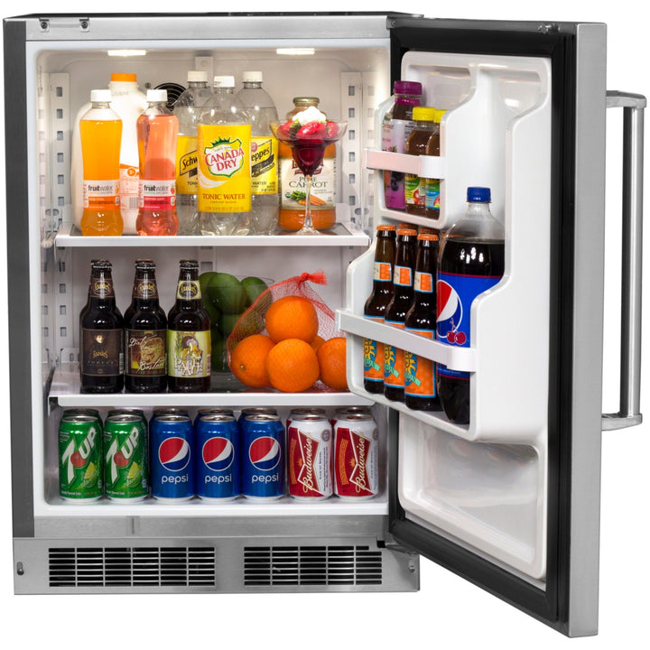 Fire Magic 3589-DR 24-Inch Outdoor Rated Stainless Steel Refrigerator – Right Hinge