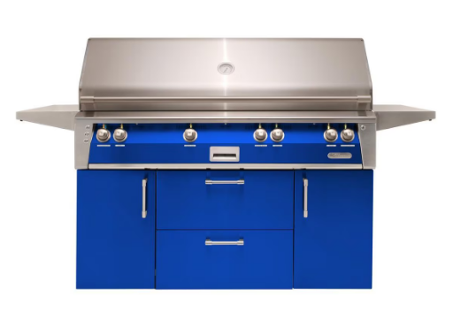 56" Standard All Grill w/ Cart - Ultramarine Blue-Gloss