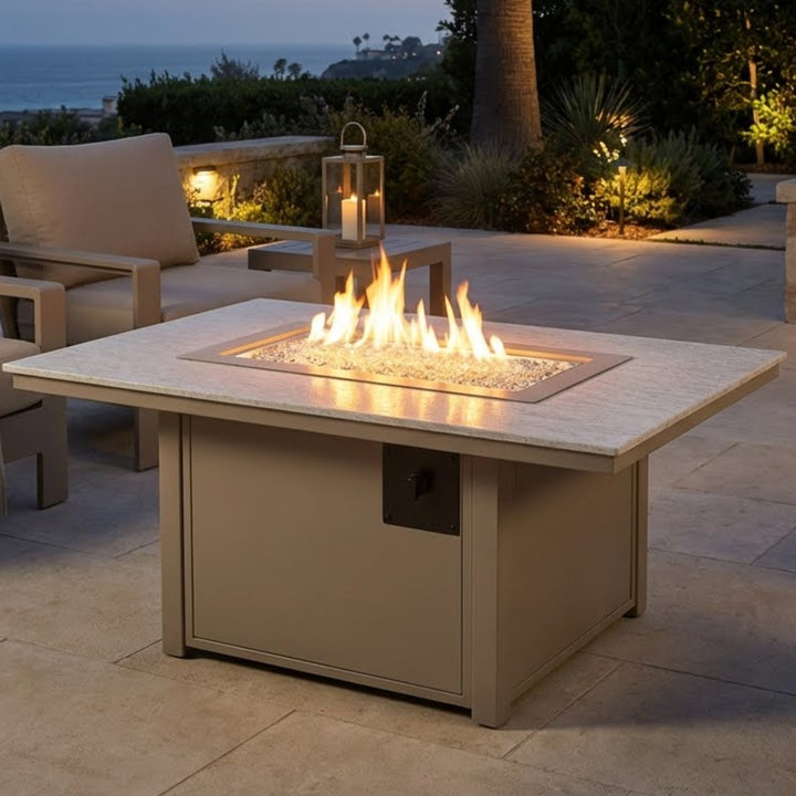 36″ × 54″ Rectangular Origins Top Fire Table - Electronic Ignition, 55,000 BTU with Hidden Tank Drawer (NG or LP)