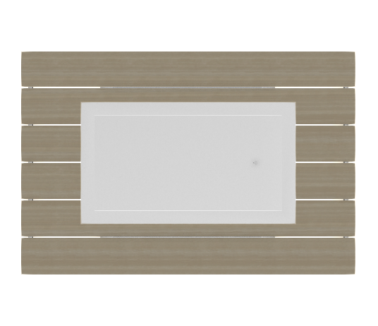 36″ × 54″ Rectangular Rustic Top Fire Table - Electronic Ignition, 55,000 BTU with Hidden Tank Drawer (NG or LP)