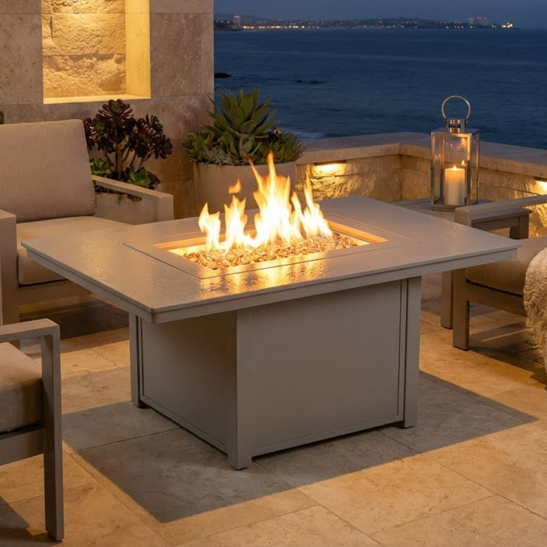 36″ x 54″ Rectangular MGP Top Fire Table - Electronic Ignition, 55,000 BTU with Hidden Tank Drawer (NG or LP)