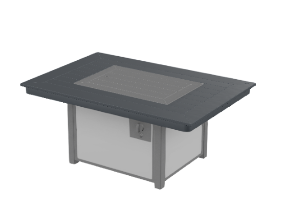 36″ x 54″ Rectangular MGP Top Fire Table - Electronic Ignition, 55,000 BTU with Hidden Tank Drawer (NG or LP)
