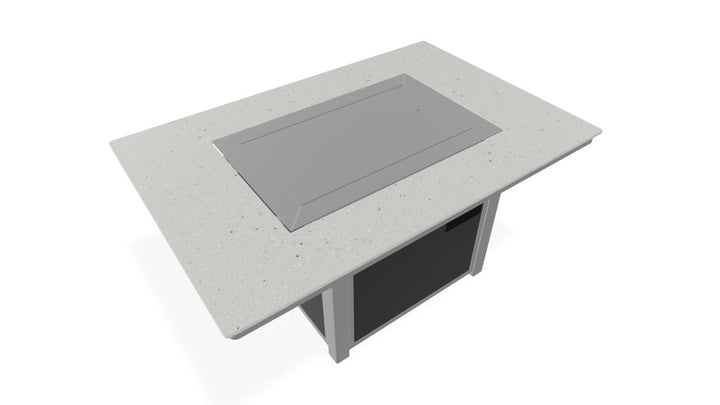 36″ × 54″ Rectangular Origins Top Fire Table - Electronic Ignition, 55,000 BTU with Hidden Tank Drawer (NG or LP)