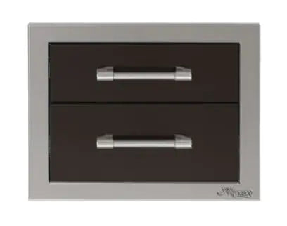 Alfresco 17-Inch Stainless Steel Soft-Close Double Drawer