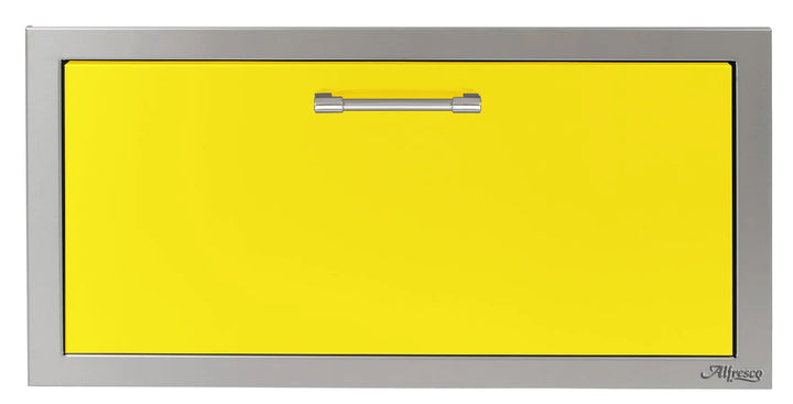 Alfresco 30-Inch VersaPower Stainless Steel Soft-Close Single Drawer