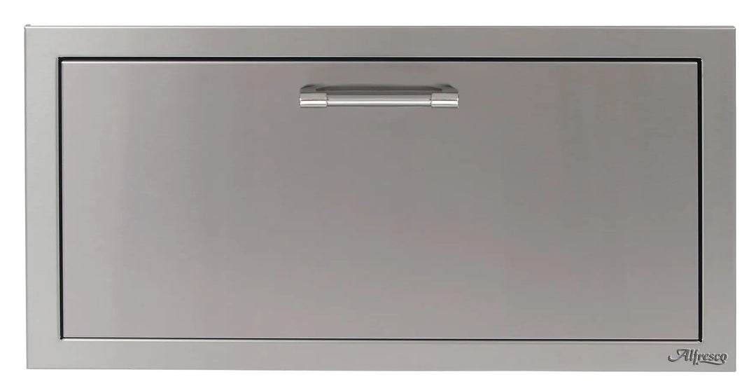 Alfresco 30-Inch VersaPower Stainless Steel Soft-Close Single Drawer