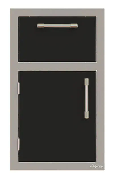 Alfresco 17-Inch Stainless Steel Left-Hinged Soft-Close Door & Drawer Combo
