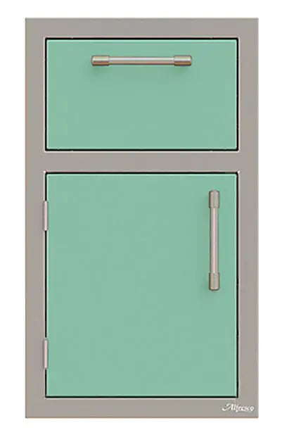 Alfresco 17-Inch Stainless Steel Left-Hinged Soft-Close Door & Drawer Combo
