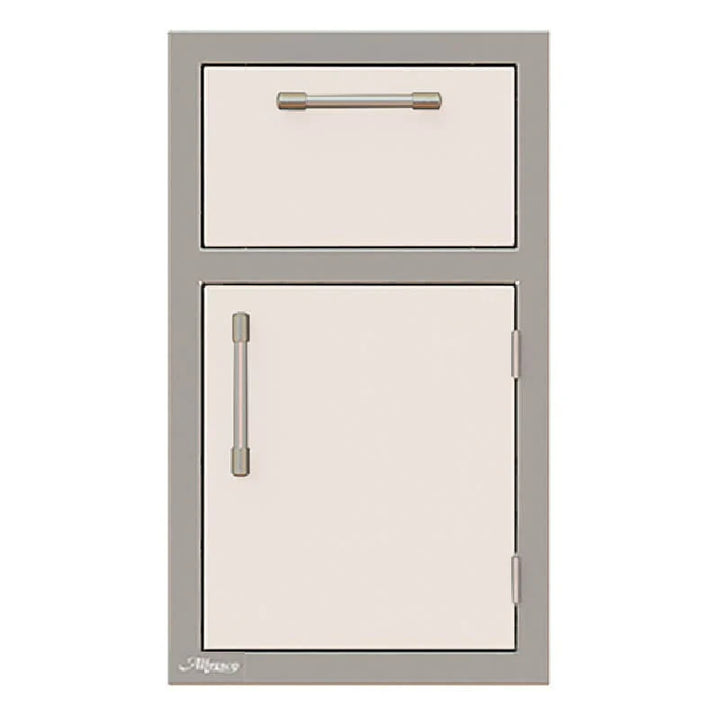 Alfresco 17-Inch Stainless Steel Right-Hinged Soft-Close Door & Drawer Combo