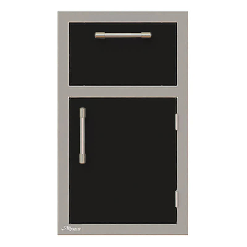 Alfresco 17-Inch Stainless Steel Right-Hinged Soft-Close Door & Drawer Combo