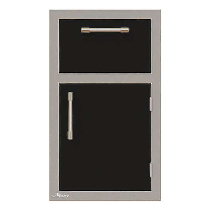 Alfresco 17-Inch Stainless Steel Right-Hinged Soft-Close Door & Drawer Combo