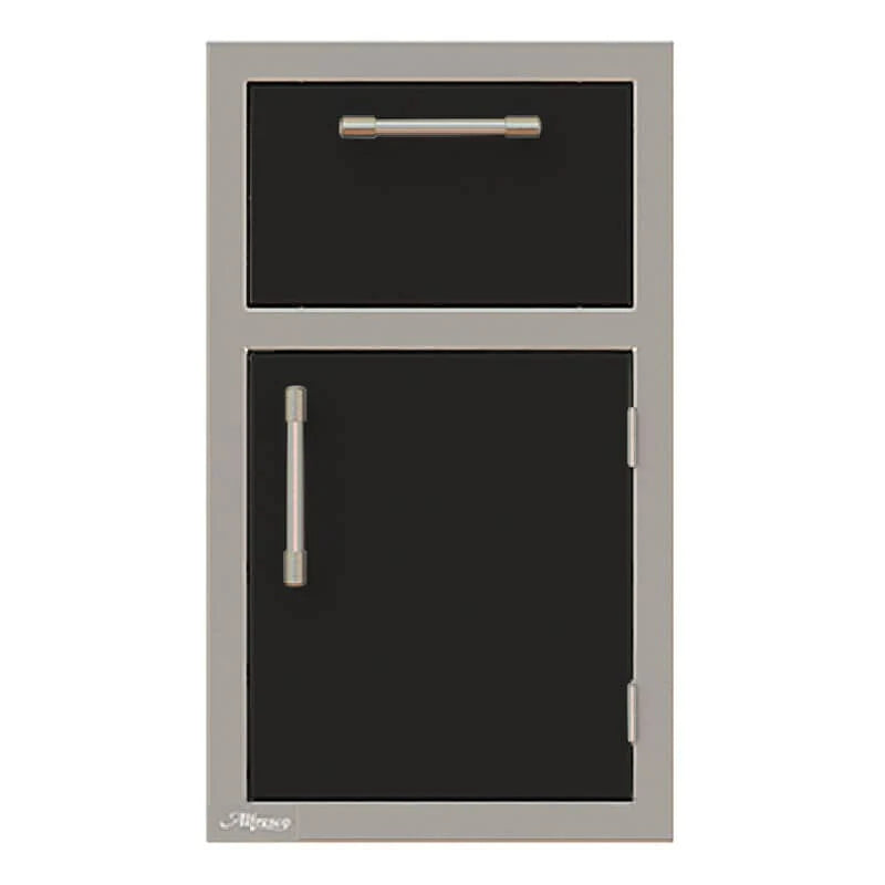 Alfresco 17-Inch Stainless Steel Right-Hinged Soft-Close Door & Drawer Combo