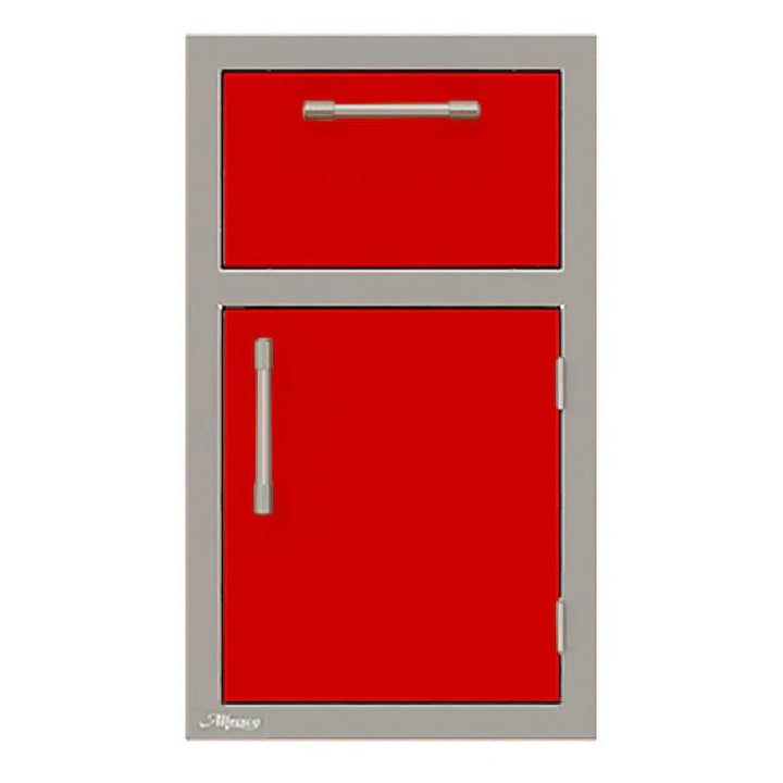 Alfresco 17-Inch Stainless Steel Right-Hinged Soft-Close Door & Drawer Combo