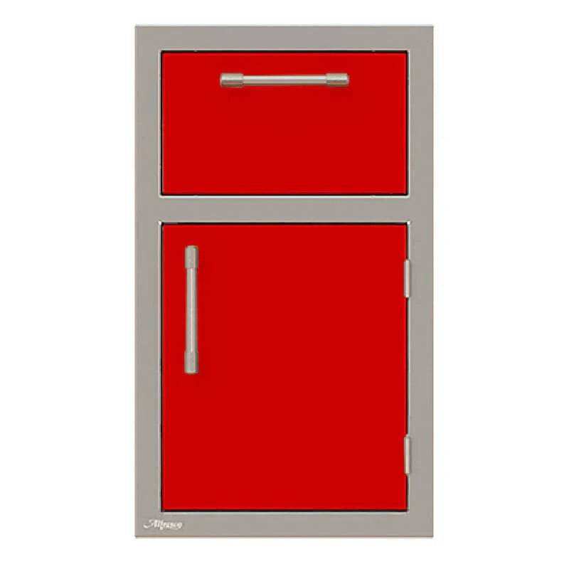Alfresco 17-Inch Stainless Steel Right-Hinged Soft-Close Door & Drawer Combo