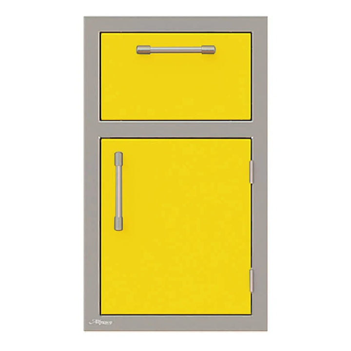 Alfresco 17-Inch Stainless Steel Right-Hinged Soft-Close Door & Drawer Combo