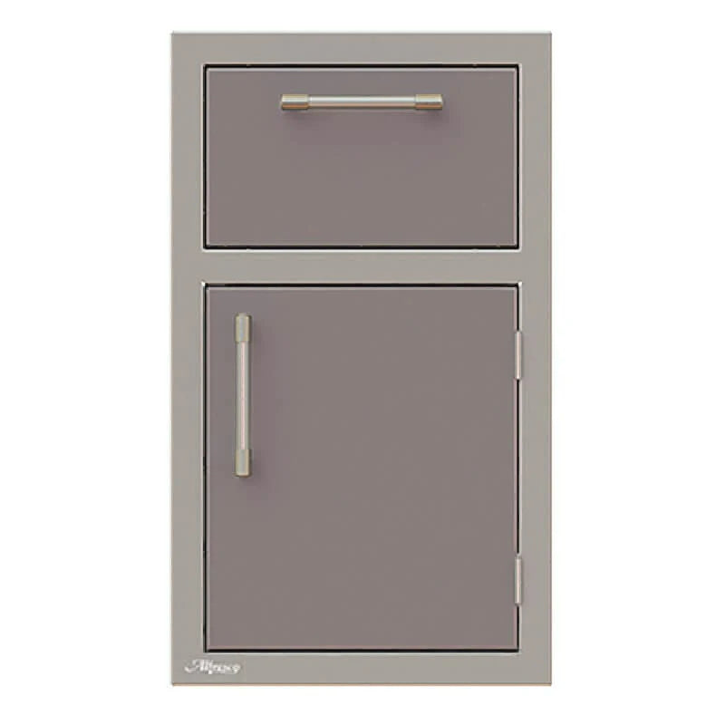 Alfresco 17-Inch Stainless Steel Right-Hinged Soft-Close Door & Drawer Combo