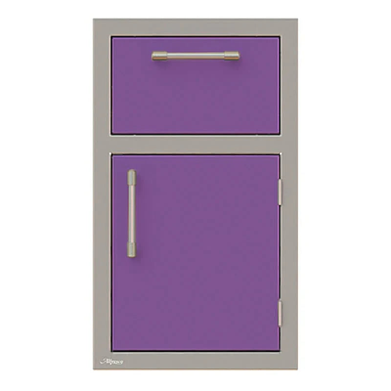 Alfresco 17-Inch Stainless Steel Right-Hinged Soft-Close Door & Drawer Combo