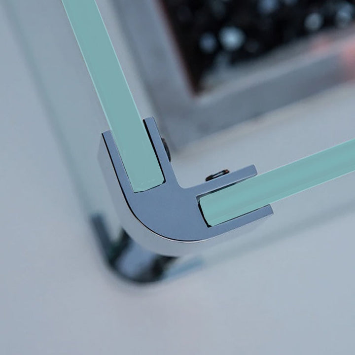 COOKE Custom Commercial Grade Clamped Starphire Ultra-Clear Glass Wind Screen For Any Fire Pit (Glass: 1/2" Thick, 6" Height)