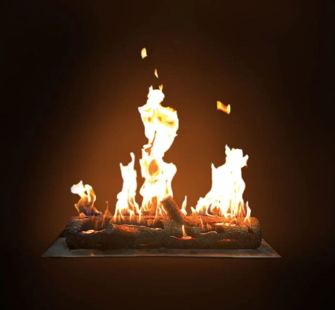 Firestorm® Steel Log Set with Crossfire® Burner – 32" Fire Pit Kit (LP or NG)