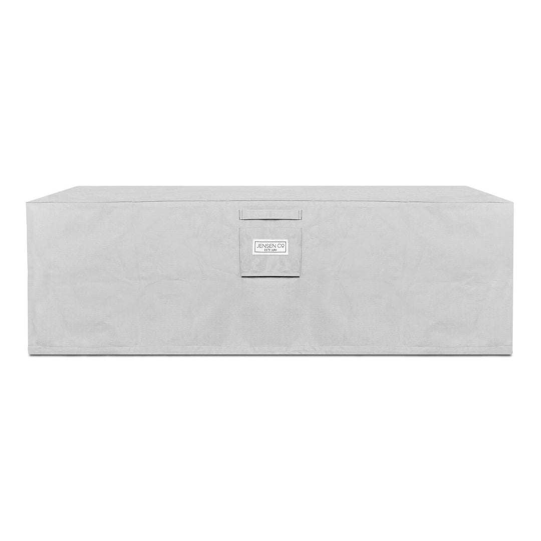Real Flame 72-Inch Rectangular Aluminum Propane Fire Pit Table – Cloud Gray