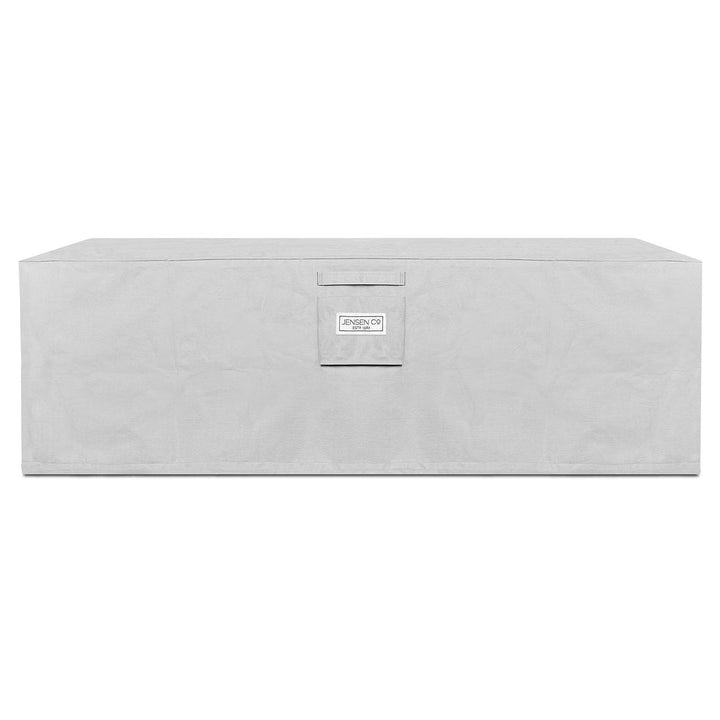 Real Flame 72-Inch Rectangular Aluminum Natural Gas Fire Pit Table – Charcoal