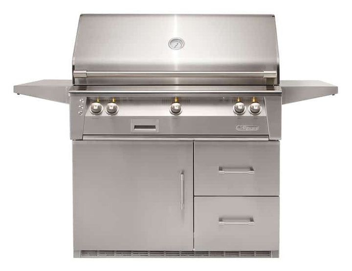 Alfresco - 42" ALXE Luxury Grill On Refrigerated Cart
