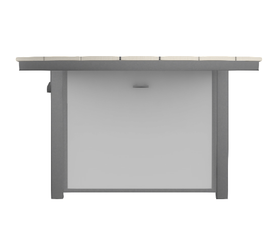 42″ Round Rustic Top Fire Table - Electronic Ignition, 60,000 BTU with Hidden Tank Drawer (NG or LP)