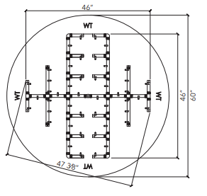 Crossfire 450K BTU Original Brass Burner - CFB450 - Circular Opening