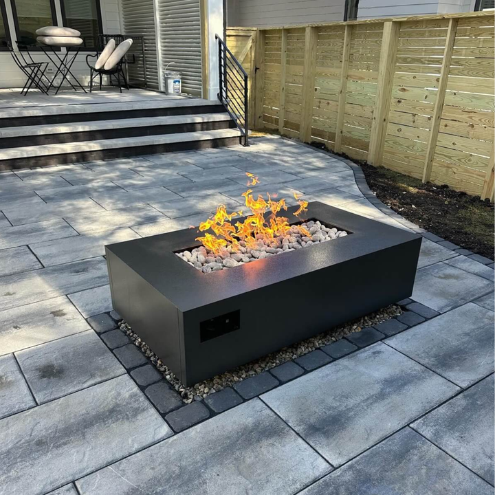 48" Rectangular AON Fire Table with 170,000 BTU CROSSFIRE® Brass Burner