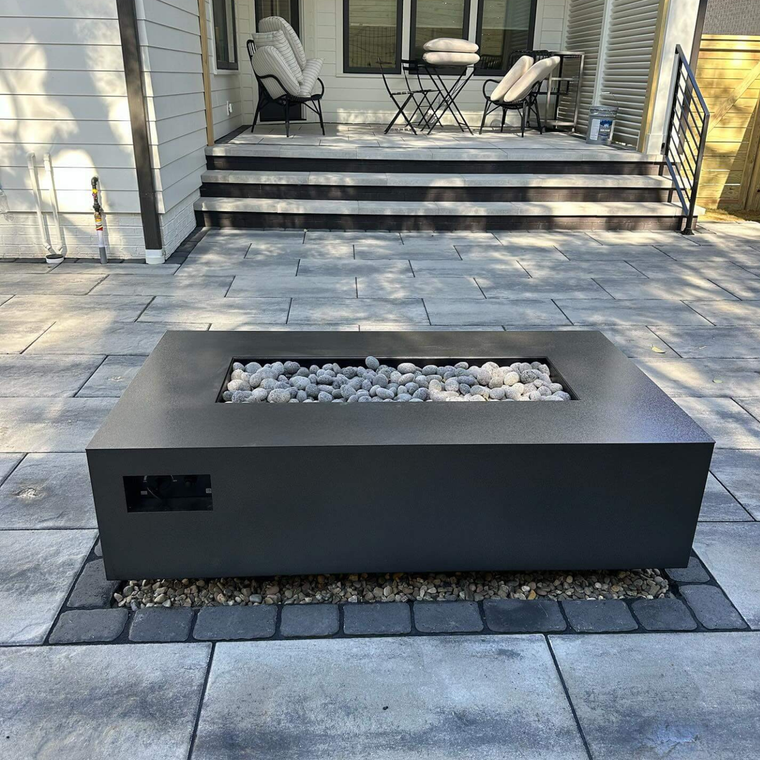 48" Rectangular AON Fire Table with 170,000 BTU CROSSFIRE® Brass Burner