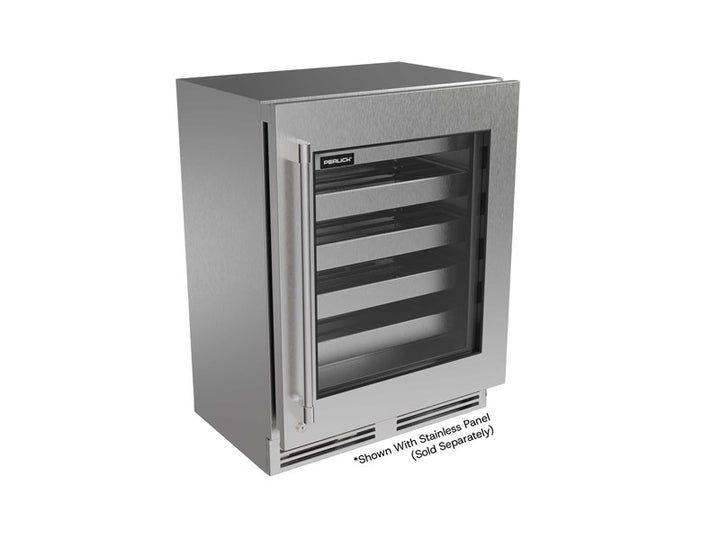 Perlick G5 Luxe 24" Shallow ADA Wine Reserve with Glass Door – Panel Ready