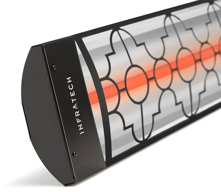 Infratech C3024BL3 Single Element Heater with Black Mediterranean Motif