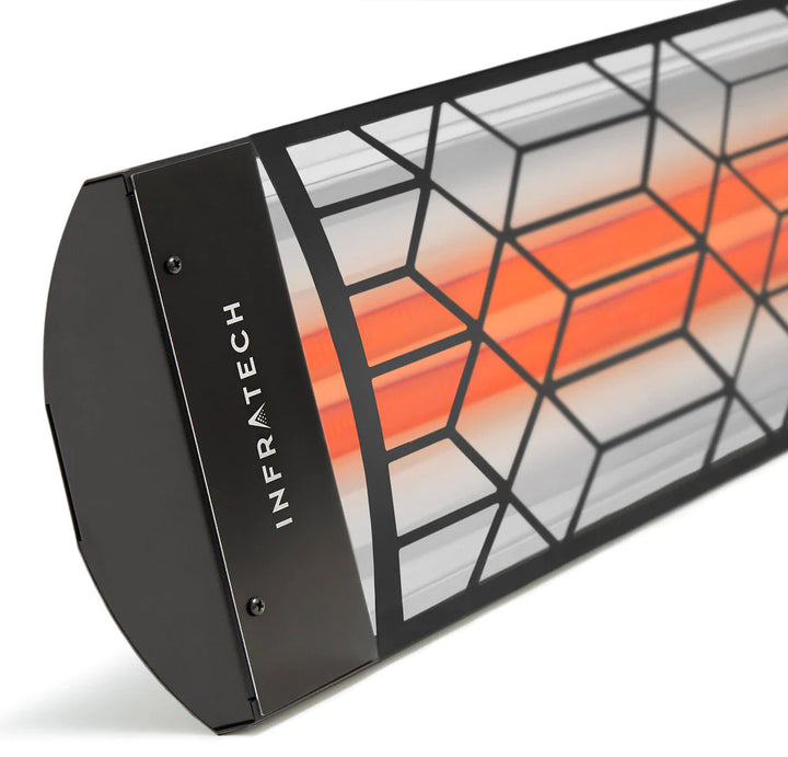 Infratech CD4024BL2 Dual Element Heater with Black Craftsman Motif