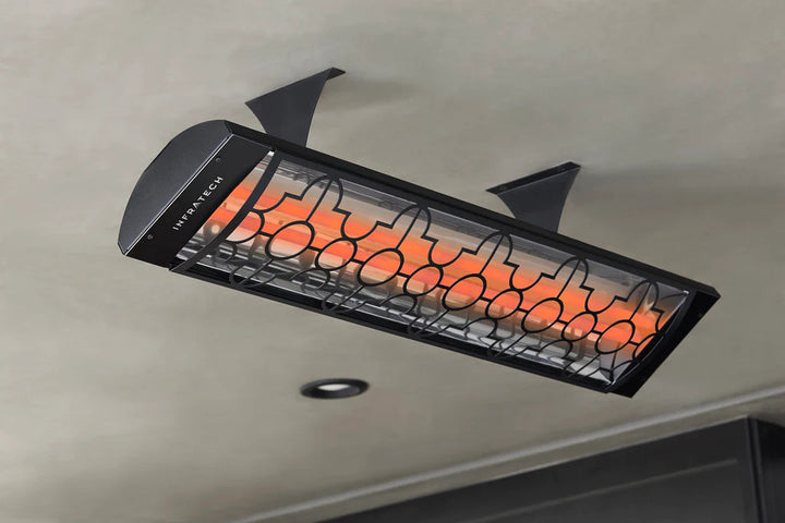 Infratech CD4024BL3 Dual Element Heater with Black Mediterranean Motif