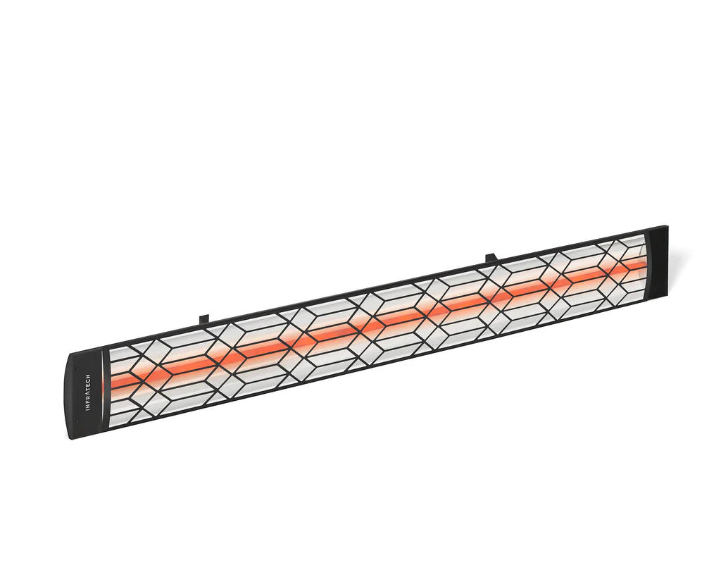 Infratech C2024BL2 Single Element Heater with Black Craftsman Motif