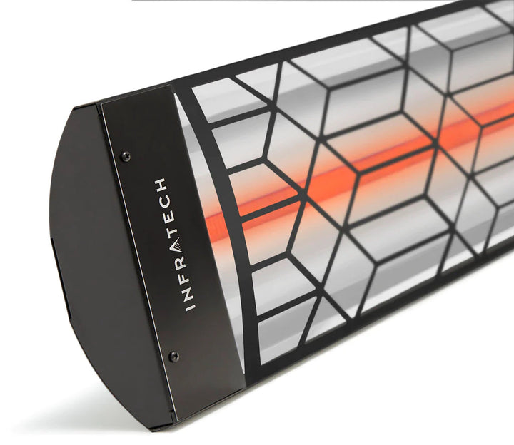 Infratech C3024BL2 Single Element Heater with Black Craftsman Motif