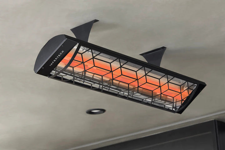Infratech C4024BL2 Single Element Heater with Black Craftsman Motif