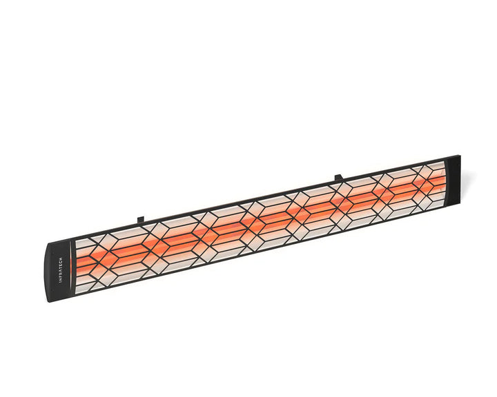Infratech CD6024BL2 Dual Element Heater with Black Craftsman Motif