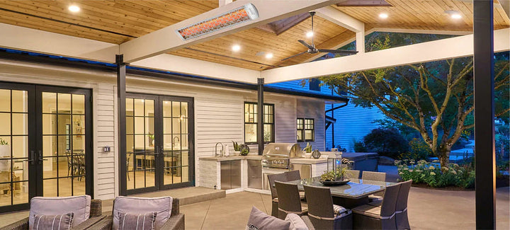 Infratech C3024SS1 Single Element Heater with Stainless Steel Contemporary Motif