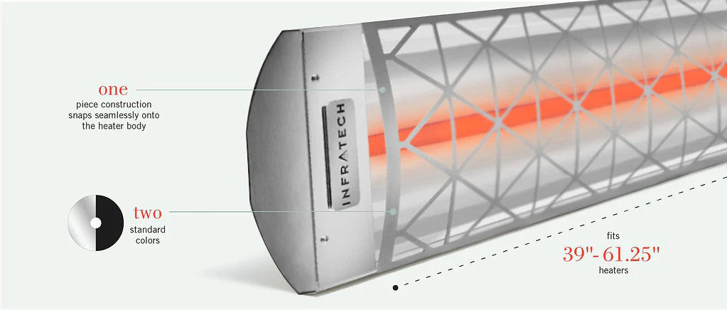 Infratech 61-1/4'' 4000 Watt 240 Volt Contemporary Motif Collection - Marine Grade0