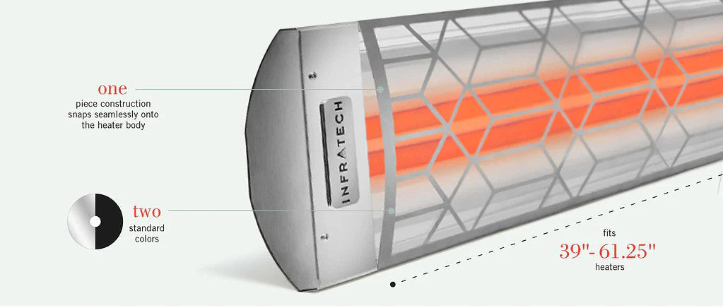 Infratech C4024MG2 Single Element Heater w/ SS Marine Grade Craftsman Motif