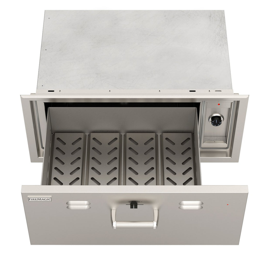 Fire Magic 53830-SW 32¼" Stainless Steel Flush-Mounted Electric Warming Drawer