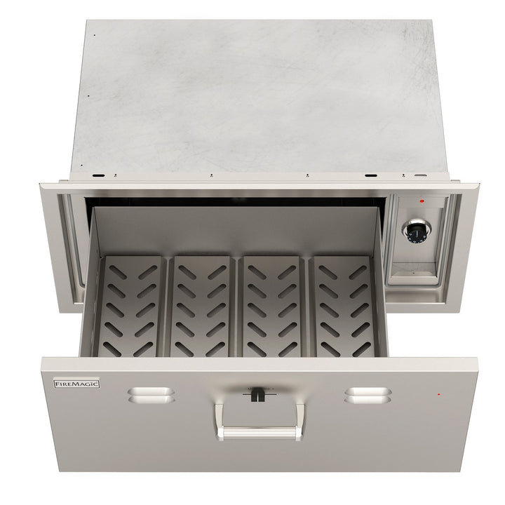 Fire Magic 53830-SW 32¼" Stainless Steel Flush-Mounted Electric Warming Drawer