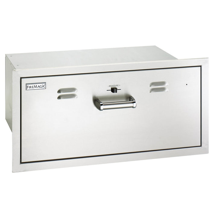 Fire Magic 53830-SW 32¼" Stainless Steel Flush-Mounted Electric Warming Drawer