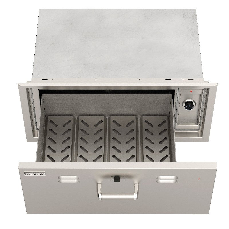 Fire Magic 53830-SW 32¼" Stainless Steel Flush-Mounted Electric Warming Drawer