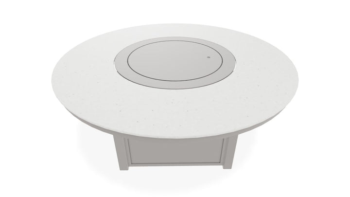 54″ Round Origins Top Fire Table - Electronic Ignition, 60,000 BTU with Hidden Tank Drawer (NG or LP)