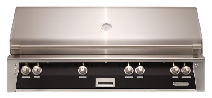 Alfresco - 56" ALXE Luxury Grill - Built-In - 3 Burner, Rotis, Smoker, SearZone™ - Jet Black