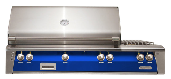 Alfresco - 56" ALXE Luxury Deluxe Grill - Built-In - Ultramarine Blue