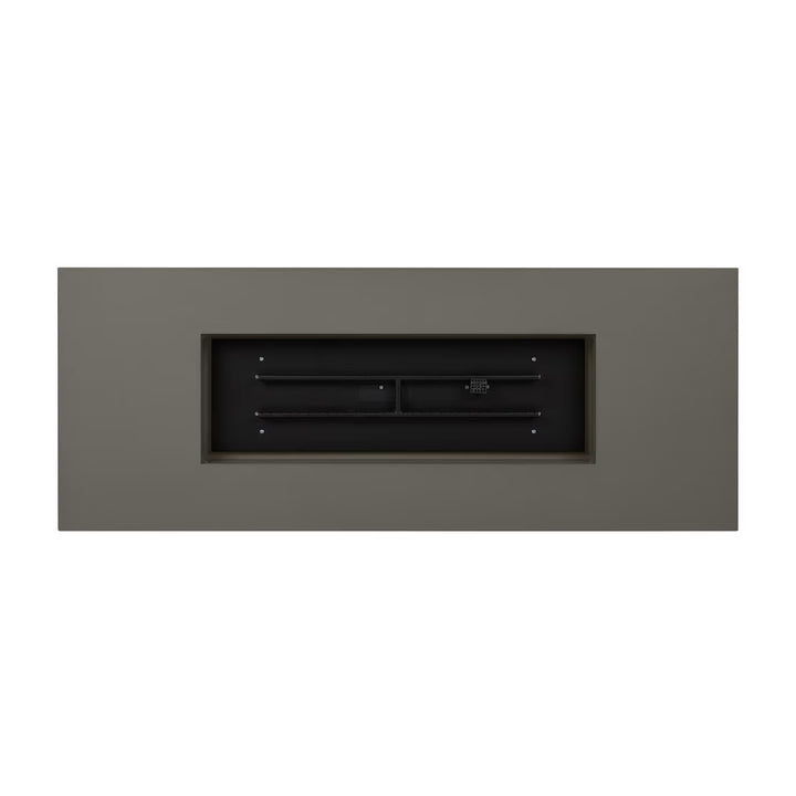 Covewood 72-Inch Low Large Rectangular Aluminum Natural Gas Fire Table in Cloud Gray (Ships Propane with Conversion Kit)