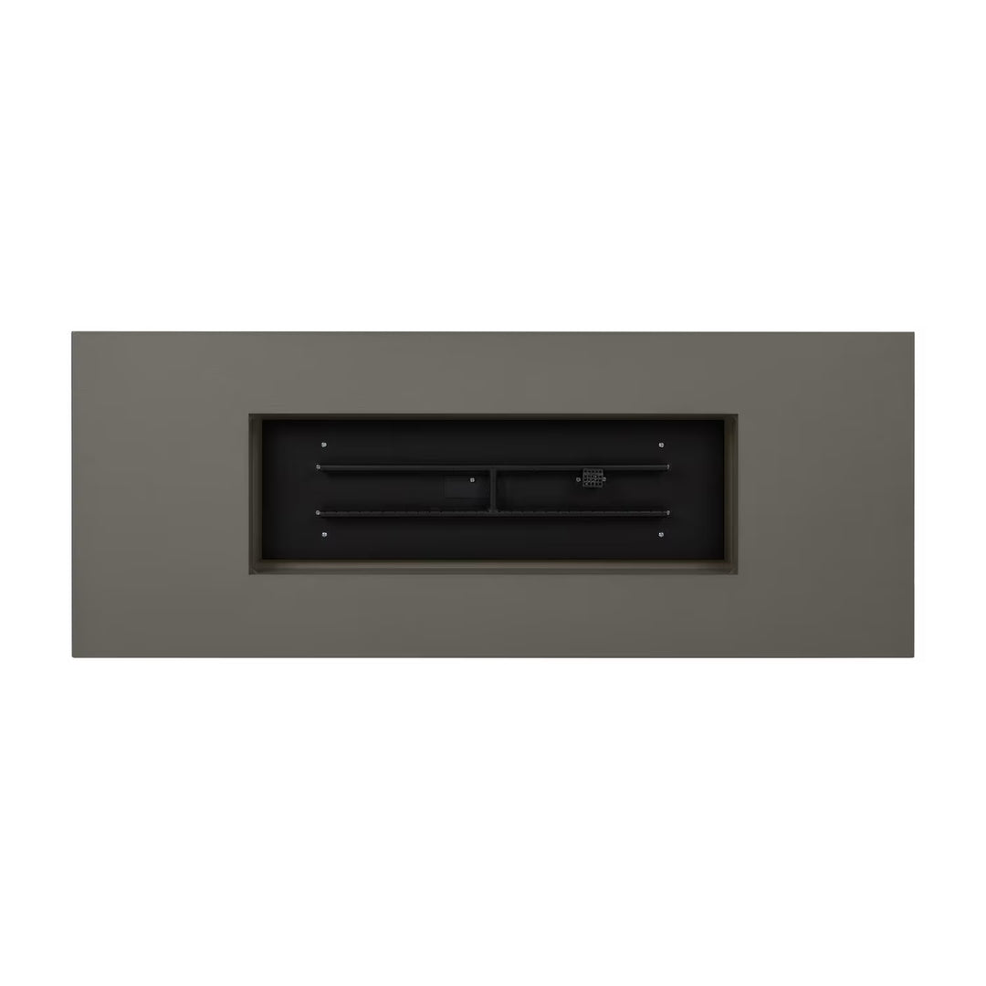 Covewood 72-Inch Rectangular Aluminum Propane Fire Pit Table in Cloud Gray
